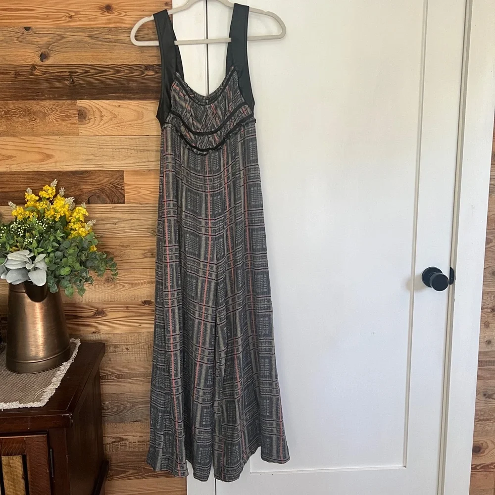 Free People Marley Plaid Jumpsuit Size XS